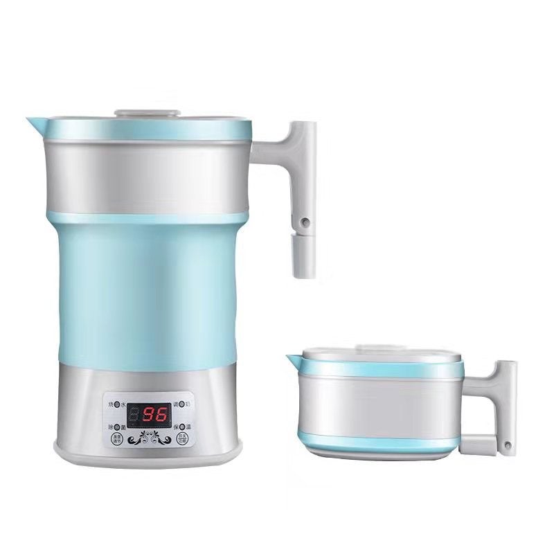 110V220V Universal Silicone Travel Kettle blue sundial