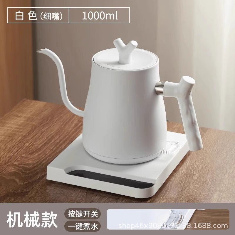 304 Stainless Smart Pour-Over Kettle Automatic Temperature Control Hand washed white (mechanical)