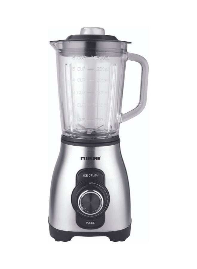 Power Blender With Ice Crushing Function And Glass Jar 1.5 L 800.0 W NB6900G Silver/Clear