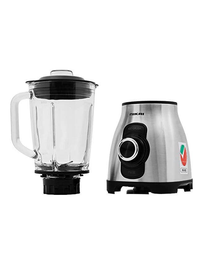 Power Blender With Ice Crushing Function And Glass Jar 1.5 L 800.0 W NB6900G Silver/Clear