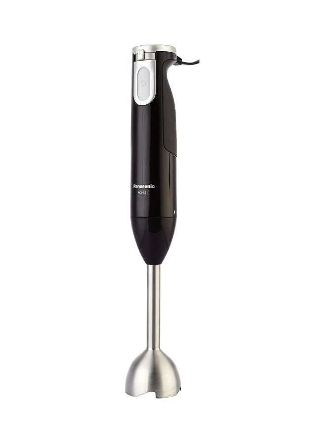 Hand Blender, 600W, 4 Unique-Shaped Blades, Chopper And Whisk Attachment, 0.7LBlending Beaker Bowl, Easy And Convenient MX-SS1 Black/Silver