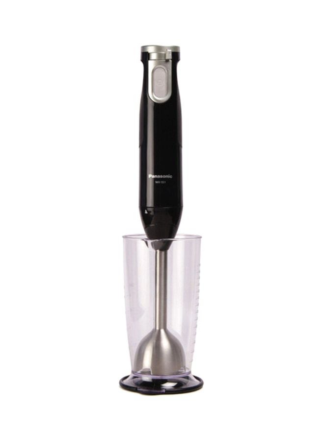 Hand Blender, 600W, 4 Unique-Shaped Blades, Chopper And Whisk Attachment, 0.7LBlending Beaker Bowl, Easy And Convenient MX-SS1 Black/Silver