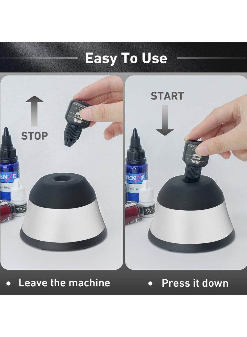 Versatile Vortex Mixer 4000 RPM - Mini Shaker for Mixing Paints, Nail Polish, Tattoo Ink, Eyelash Adhesives, and Acrylics; Ideal for Test Tubes and 50ML Centrifuge Tubes.