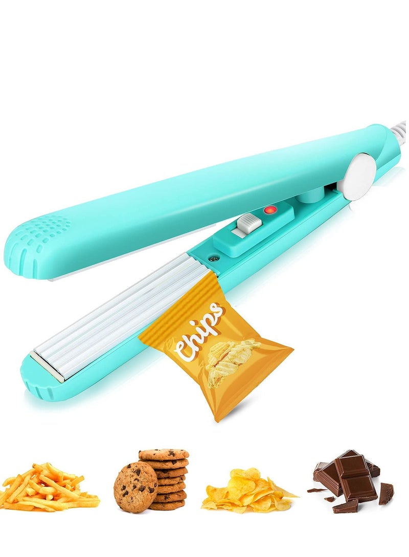 Mini Chip Bag Heat Sealer Portable Food Sealer Bag Resealer for Food Storage Plastic Bags Snack Bags vacuum sealer bags Handheld Sealing Machine for Candy Bag