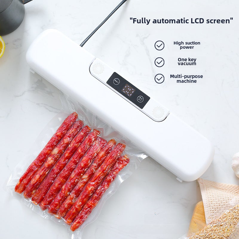 Compact Vacuum Sealer Freshness Preservation White