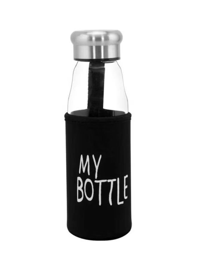 Water Bottle With Pad Black/Clear/Silver