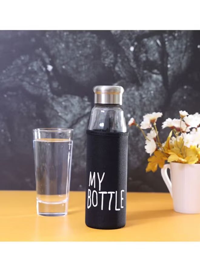 Water Bottle With Pad Black/Clear/Silver
