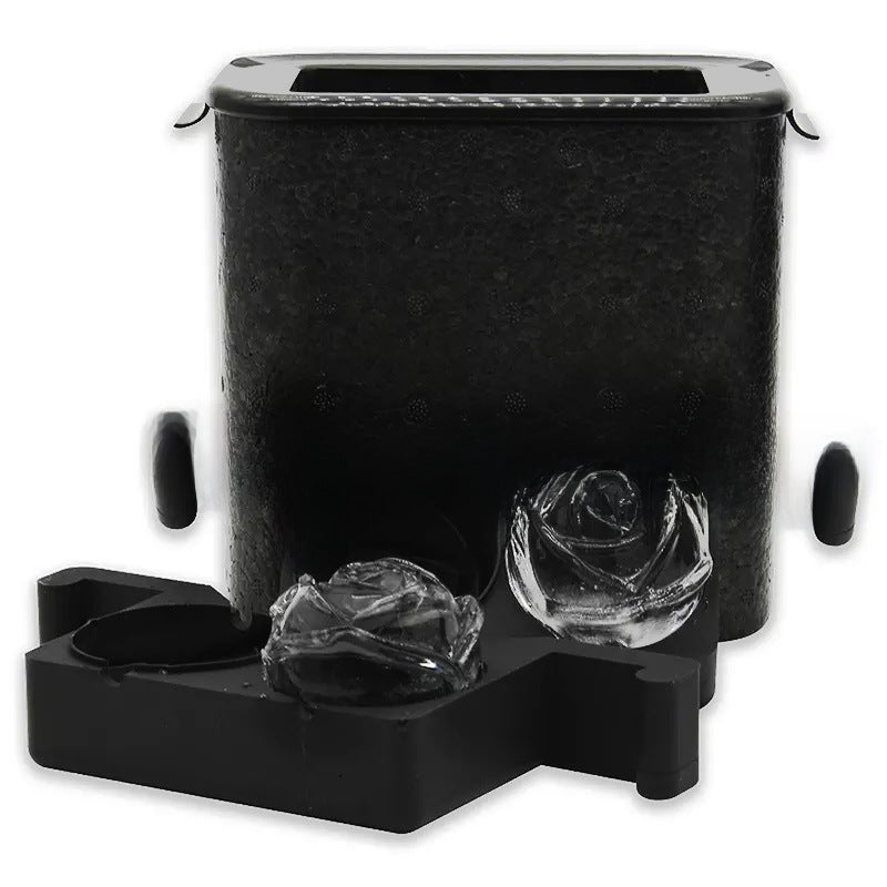 Crystal Skull Silicone Ice Mold for Whiskey Two-hole rose color box