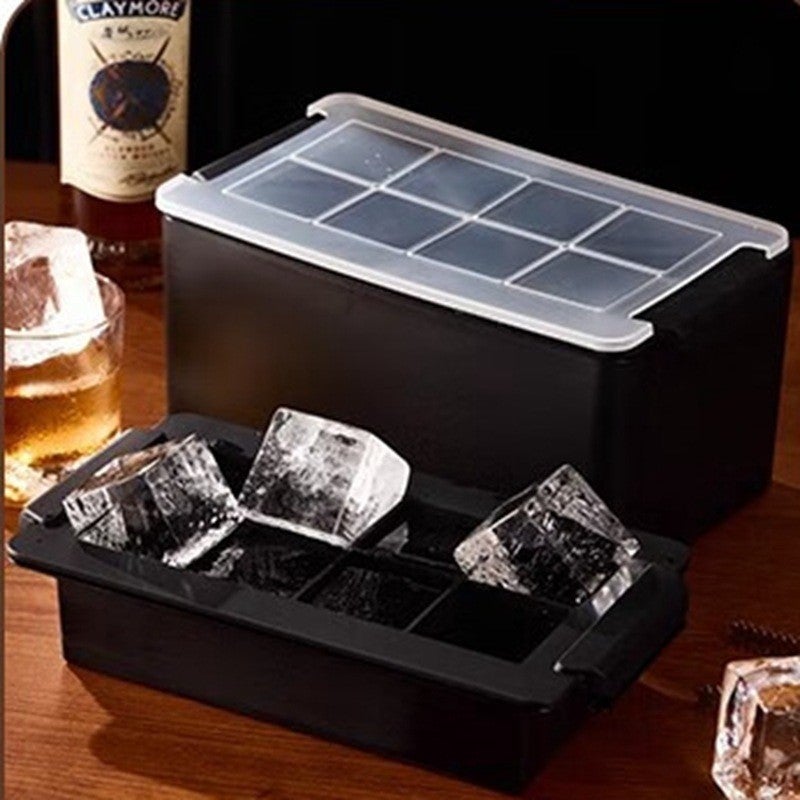 Crystal Skull Silicone Ice Mold for Whiskey Eight hole square plastic shell color box