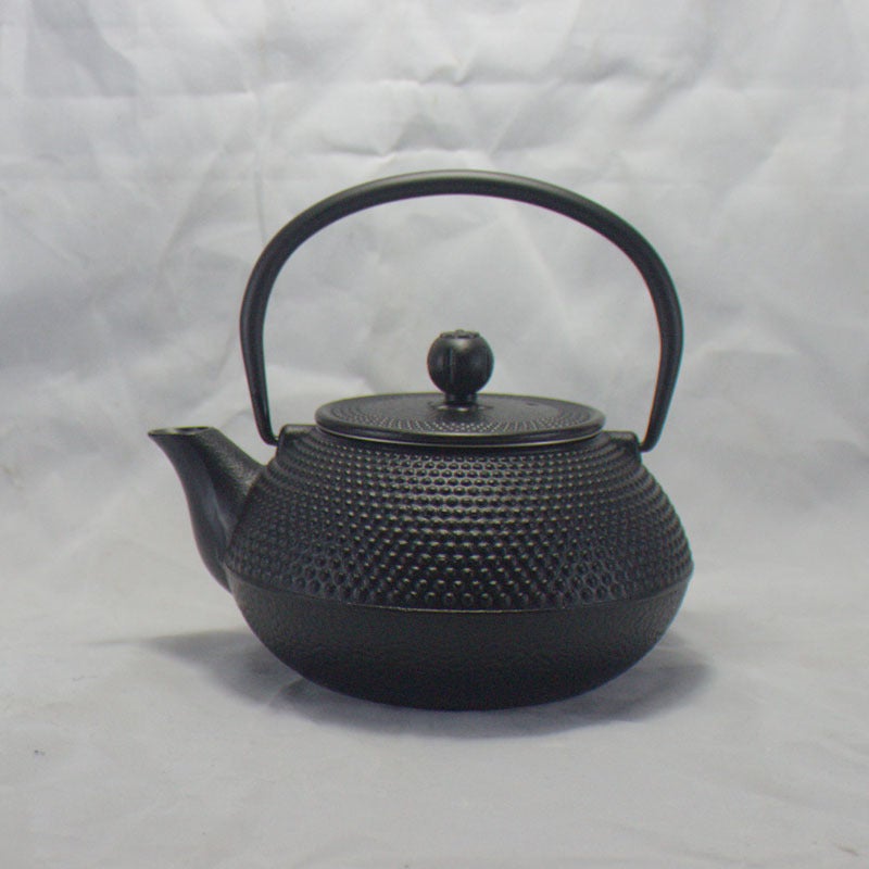 Cast Iron Teapot Small Grain Uncoated 800ml pellets