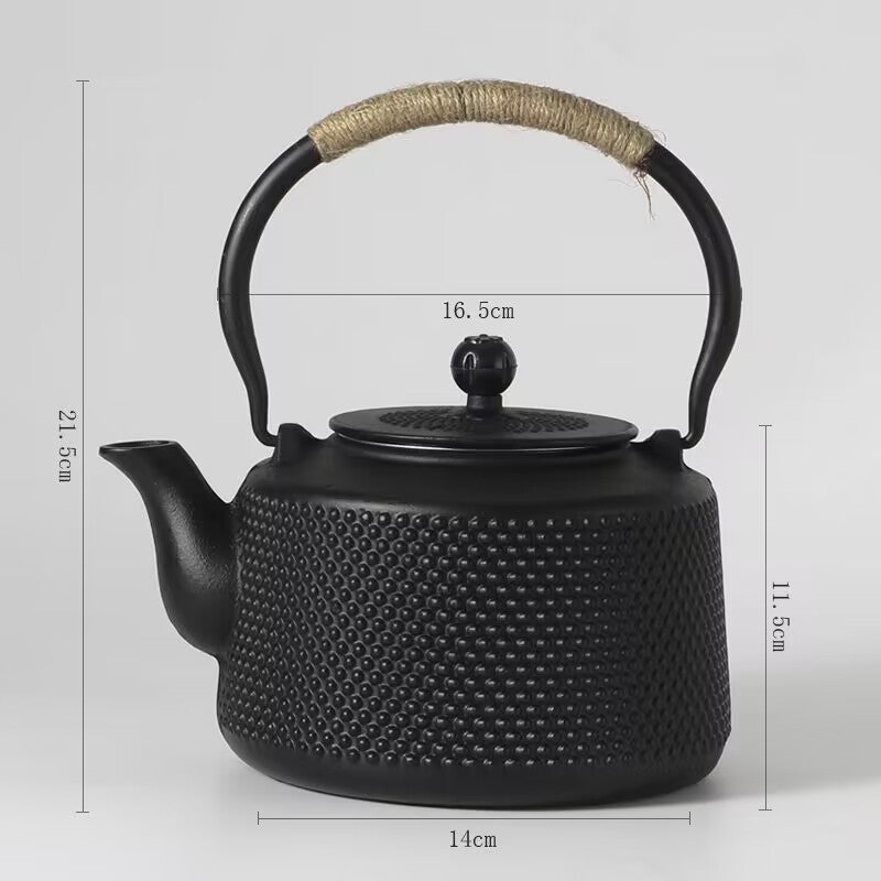 Japanese Cast Iron Teapot Set 1.5 barrel