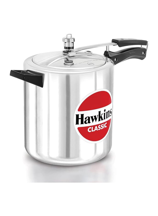 Hawkins Classic Aluminium Pressure Cooker, 8 Litres Taller Body, Silver