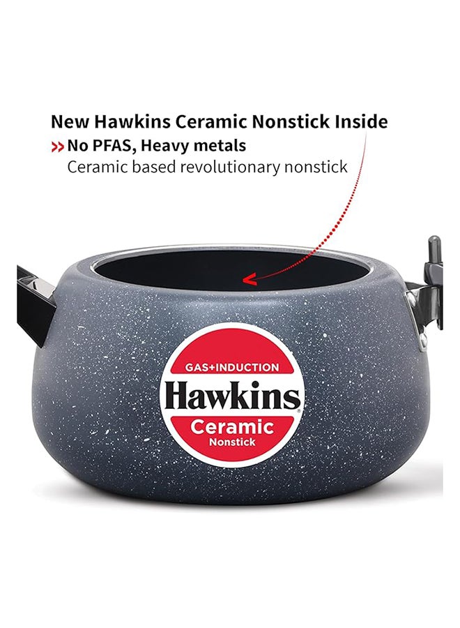 Hawkins Ceramic NS Pressure Cooker 5 Ltr Ind.