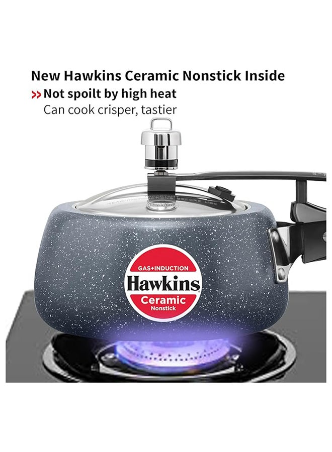 Hawkins Ceramic NS  Pressure Cooker 1.5 Ltr Ind.