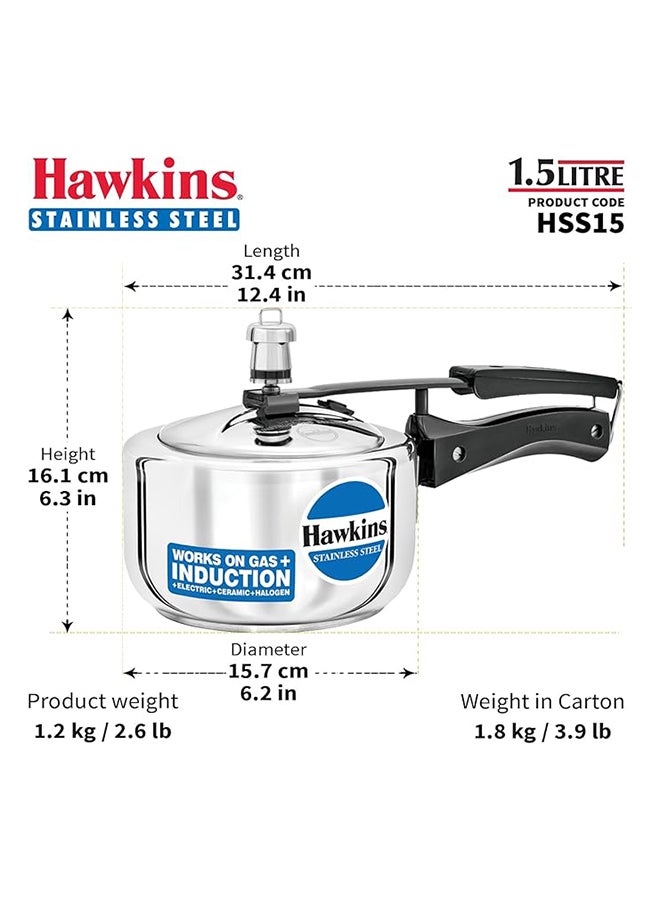 Hawkins SS Cooker 1.5 Ltr Ind.