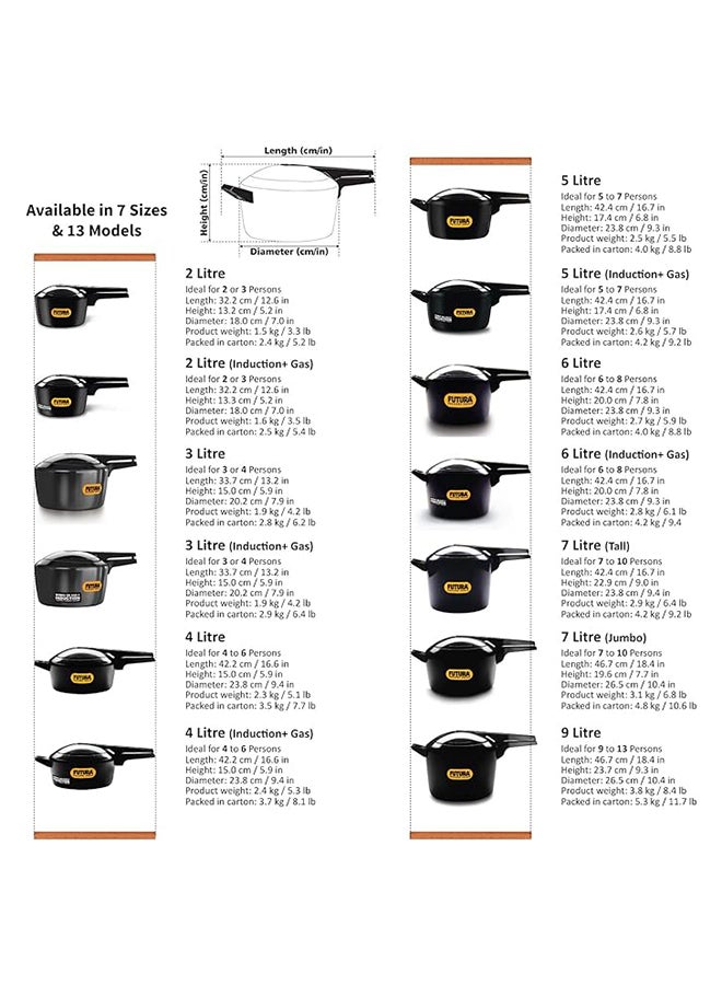 Hawkins Futura Pressure Cooker 5 Ltr Ind.