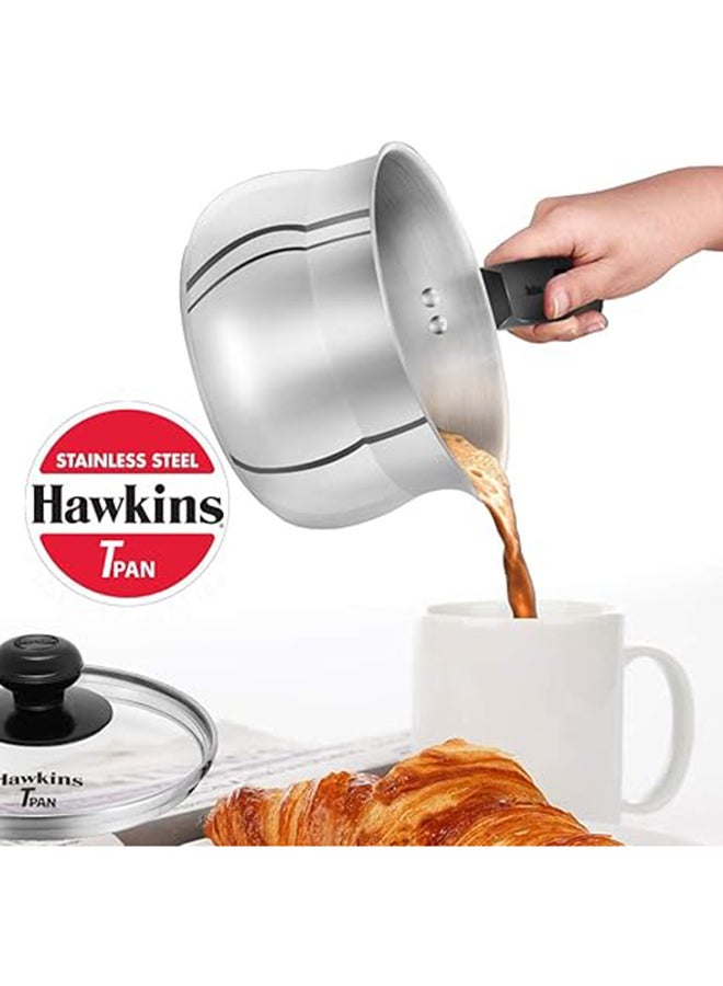 Hawkins Tea Pan Ss W/Gl 1.5L,4.7Mm, Induction -(Sst15G) (6)