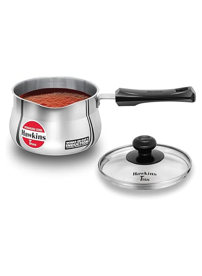 Hawkins Tea Pan Ss W/Gl 1.5L,4.7Mm, Induction -(Sst15G) (6)