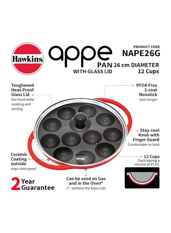 Hawkins Appe Pan Pressure Die-Cast W/Glass lid 26 cm