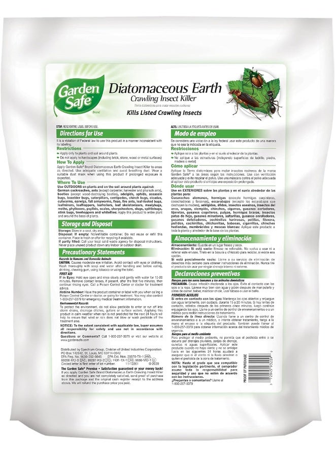 Crawling Insect Killer Containing Diatomaceous Earth 4lbs