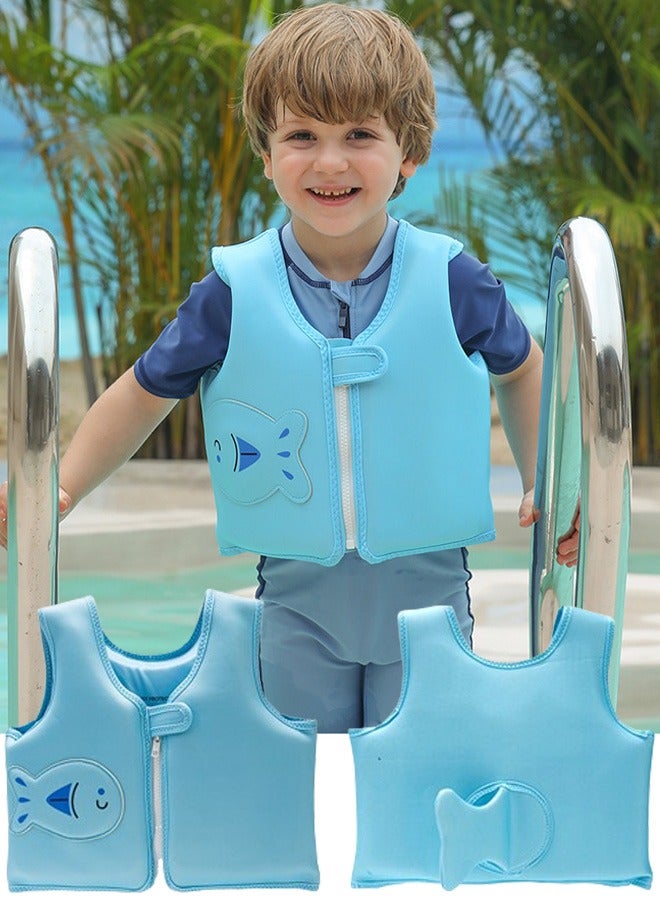 Kids Swim Vest Toddler Floaties for 2-6 Year Girls and Boys Swimming Arm Band Pool Float Vest with Water Wings and Shoulder Strap for Children