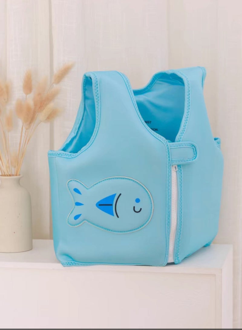 Kids Swim Vest Toddler Floaties for 2-6 Year Girls and Boys Swimming Arm Band Pool Float Vest with Water Wings and Shoulder Strap for Children