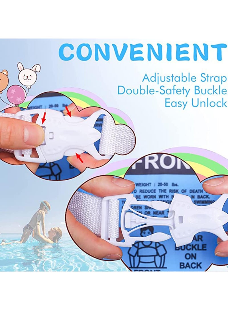 Toddler Swim Vest，Kids Water Wings Arm Floaties for 30-50 Pounds,Infant Safety Swim Aid Jumper Inflatable,Swim Arm Bands,Float Sleeves Swimming Armbands for Sea/Pool/Beach/Training