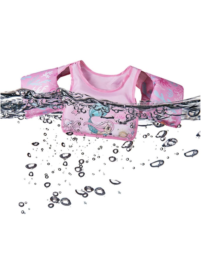 Swimming Float Vest for Kids Toddler Swimming Aids Arm Floaties for 2-6 Year Old, 14-25KG Learning to Swim Puddle Jumper Kids Toddler Floaties for Pool Beach Boats
