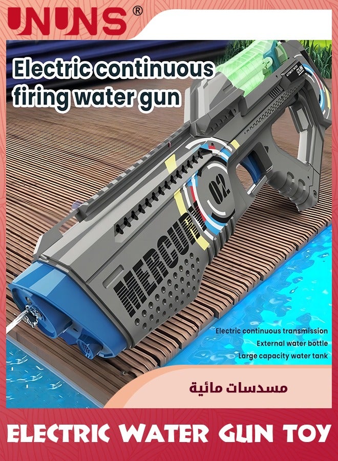 Electric Water Gun Toy,Automatic Super Soaker Water Guns With LED Light,High Capacity,Long Distance Squirt Gun,Pulse Water Bullet Firing,Blaster Shooting Game,Summer Pool Beach Party Water Toy,Blue