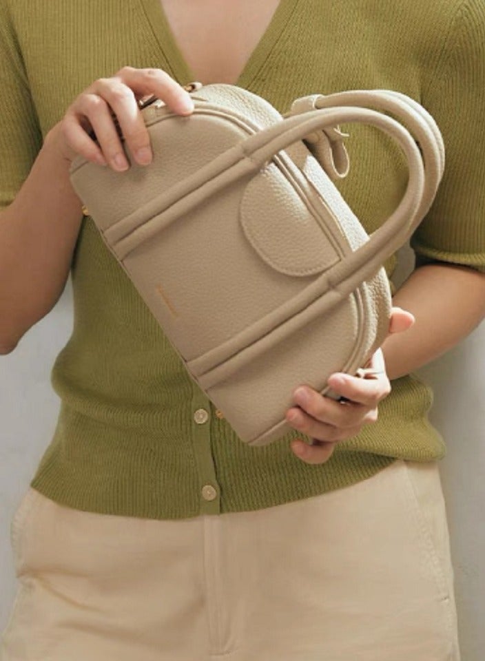 Simple bowling medium crossbody bag