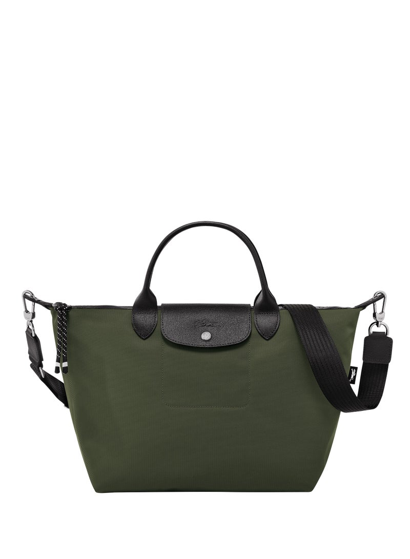 Champ Le Pliage Energy L Medium Shoulder Bag Dark Green for Women