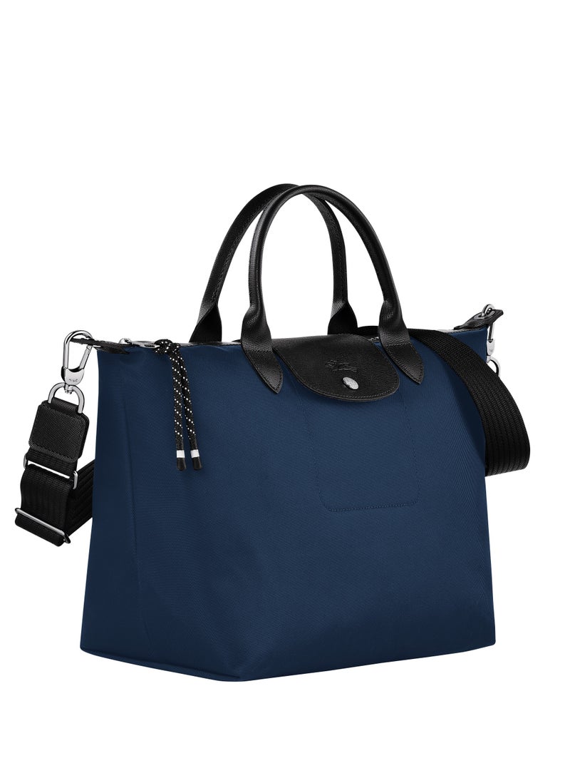 Champ Le Pliage Energy L Medium Shoulder Bag Navy Blue for Women