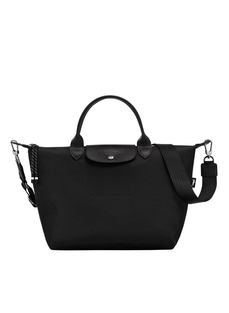 Champ Le Pliage Energy L Medium Shoulder Bag Black for Women