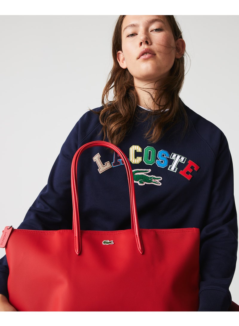 Lacoste Women's Red Large Tote Bag,Shoulder bag,Shopping Bag NF1888PO