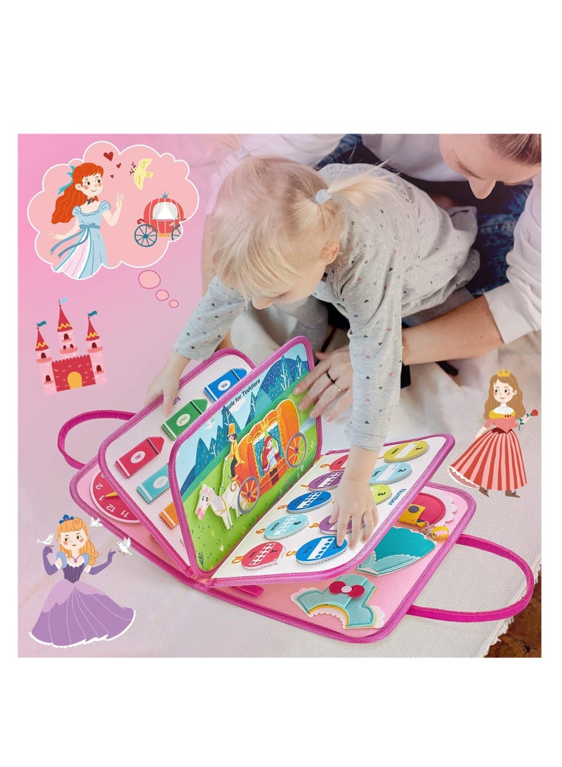 Busy Board, Toddler Travel Toys, Quiet Book Toys, Montessori Toys For Toddler Activities Board, For Toddlers 1 2 3 4, Educational Toys For 3 4 Year Old Girls Boys Gift, Enhance Fine Motor Skills