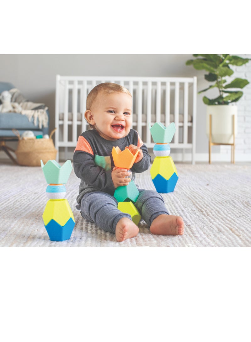 Sensory Stacking Cups And Activity Ball Set For Baby Suitable For 0 Months And Above