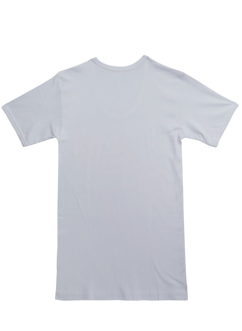 FA Fashion Academy Mens Rib Inner T-Shirt White Pack of 3