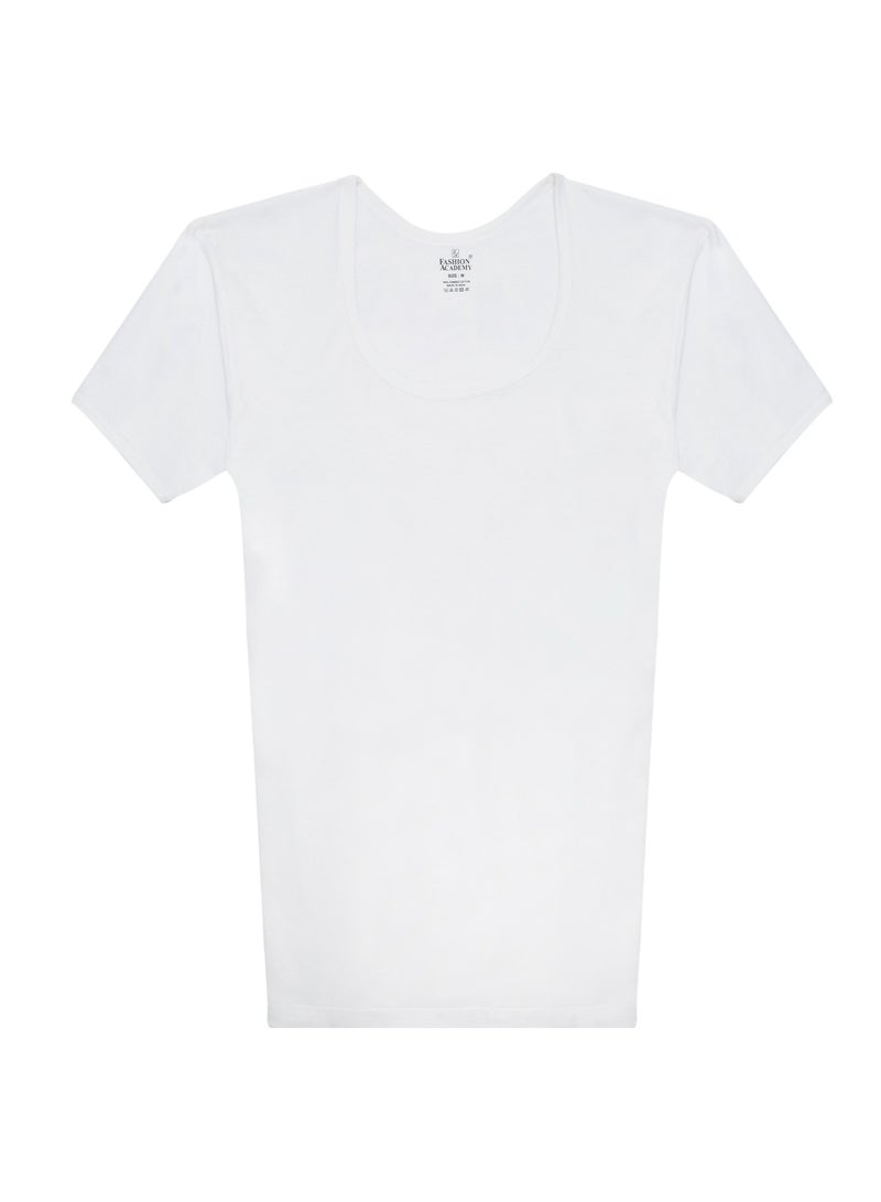 Fashion Academy Mens Inner T-Shirt White pack of 6