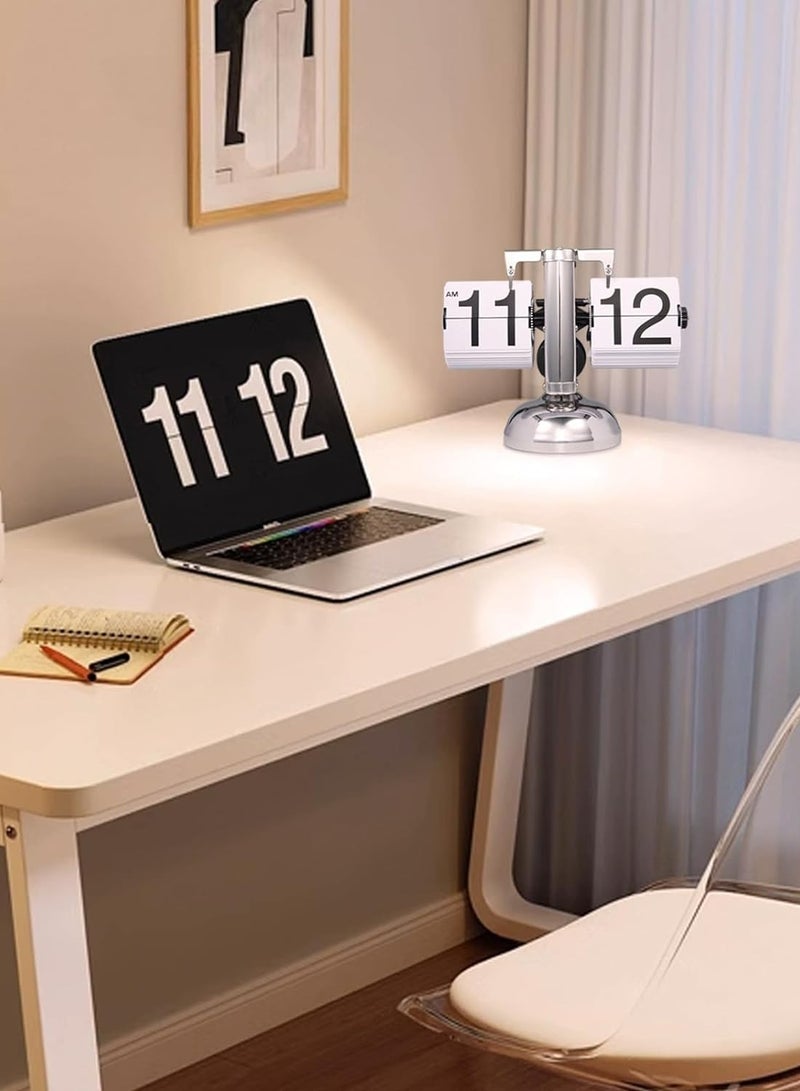 Retro Auto Flip Clock - Decorative Modern Table Clock