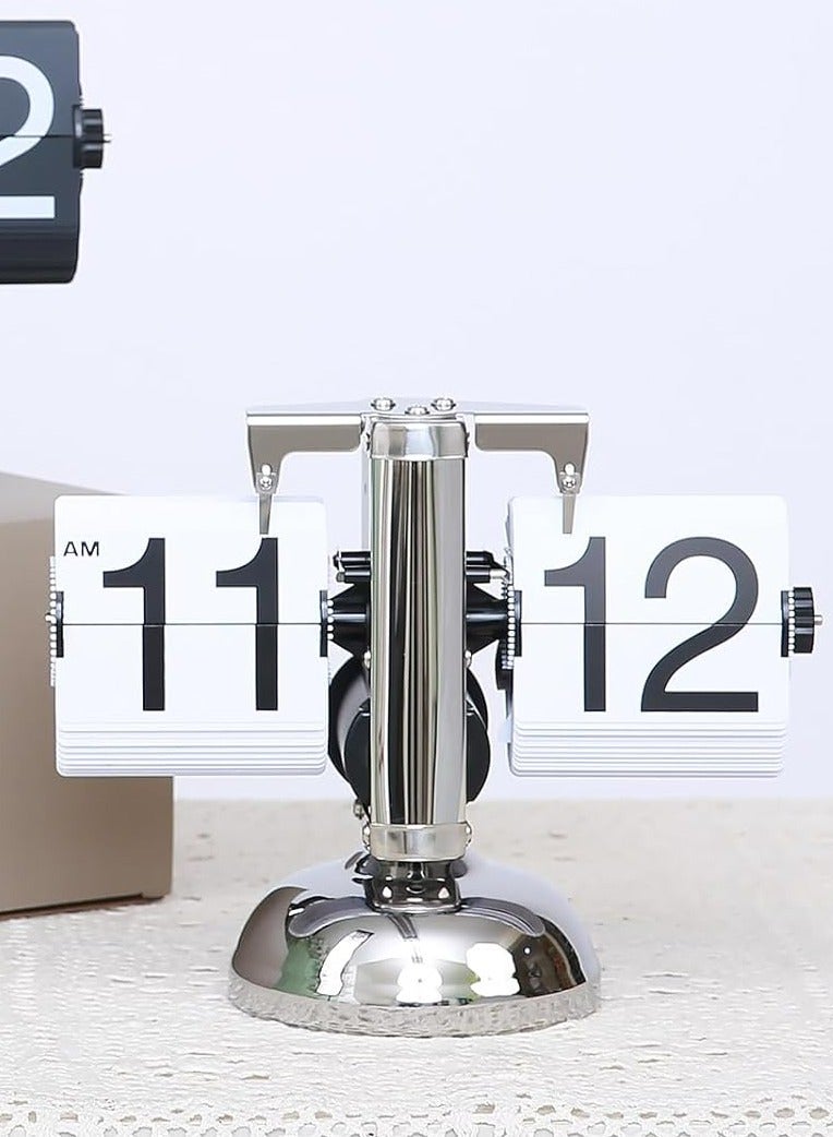 Retro Auto Flip Clock - Decorative Modern Table Clock