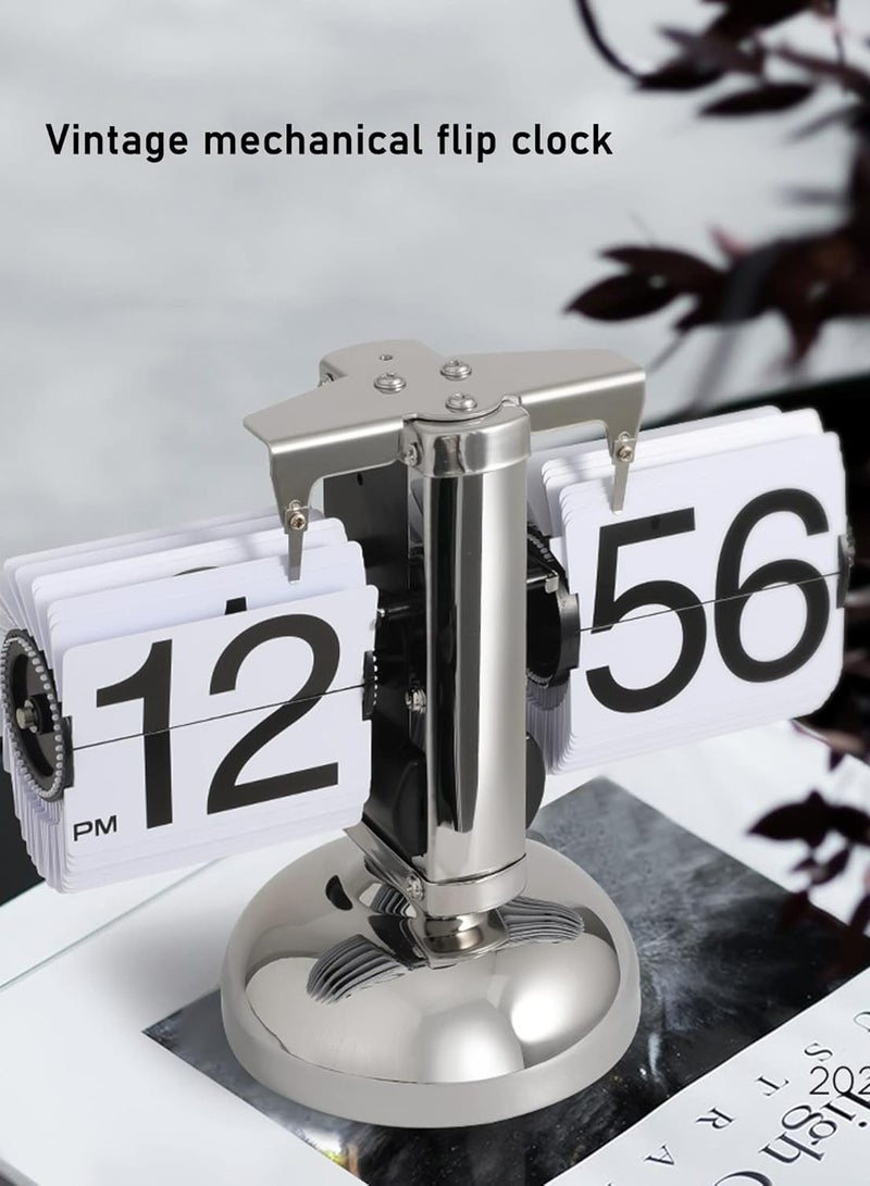 Retro Auto Flip Clock - Decorative Modern Table Clock