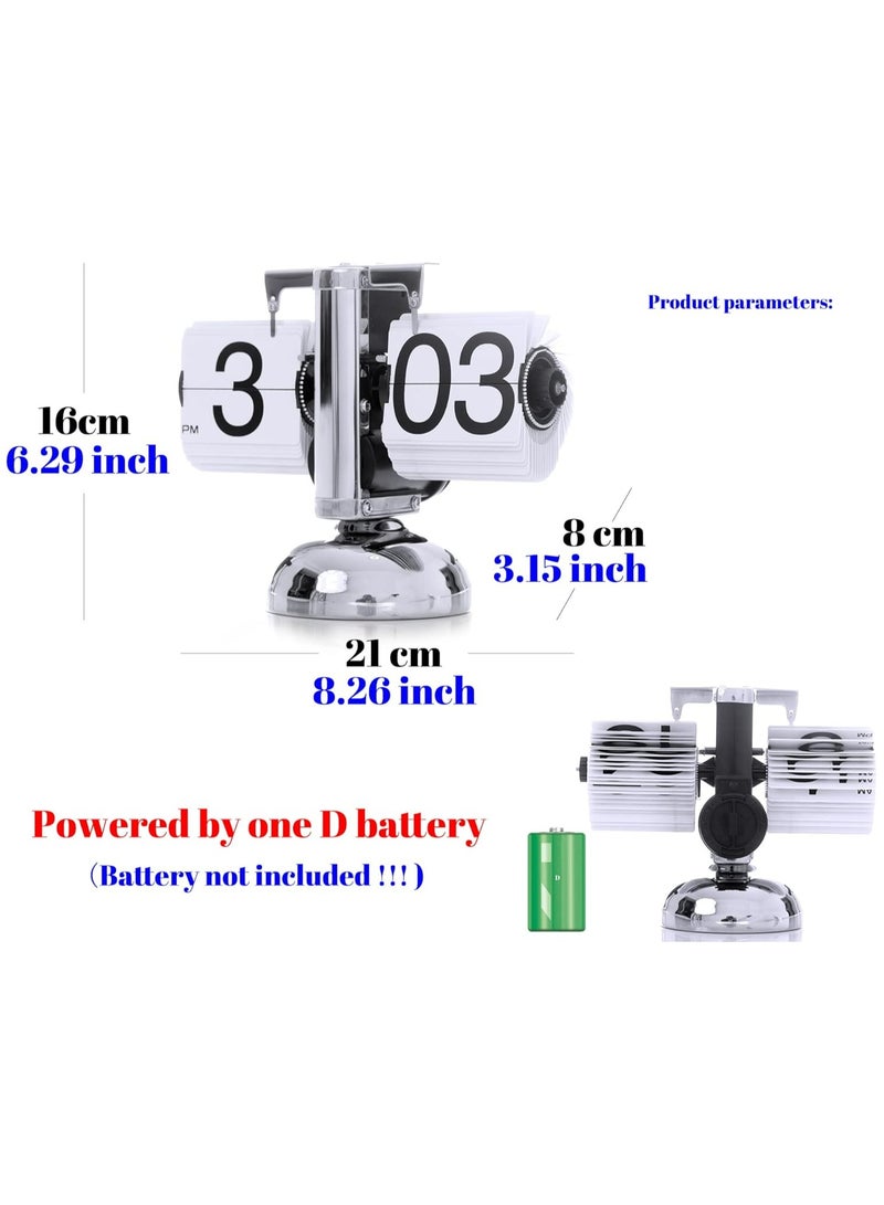 Retro Auto Flip Clock - Decorative Modern Table Clock