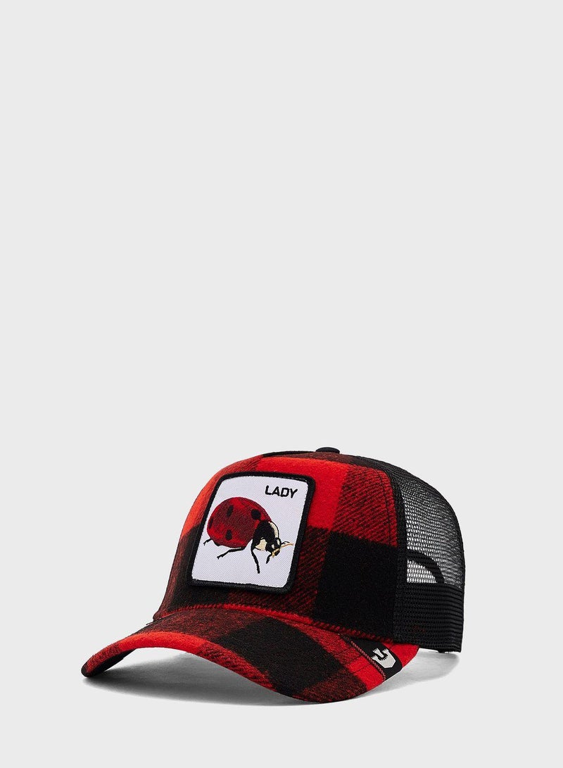 Plaidy Bug Curved Peak Cap