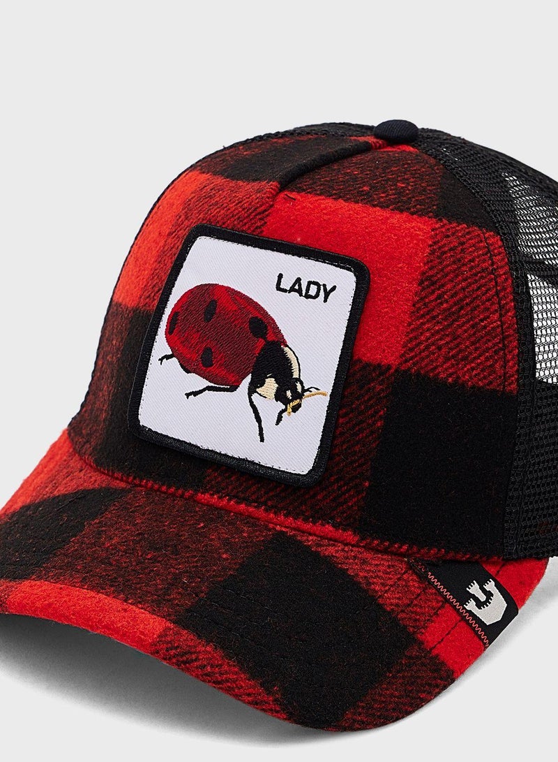 Plaidy Bug Curved Peak Cap