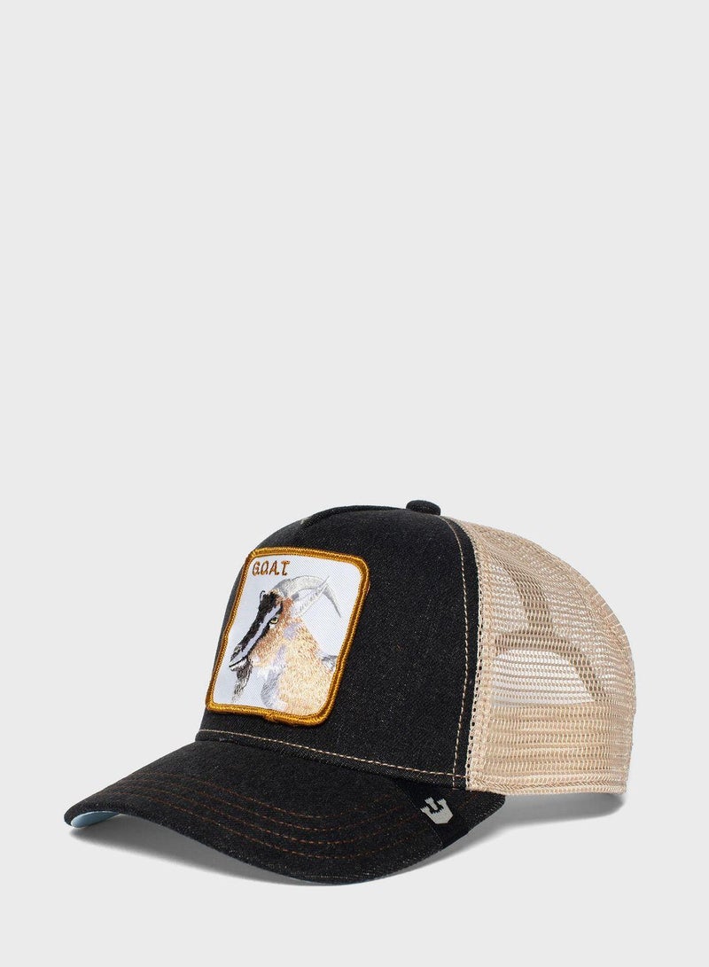 The Goat Curved Peak Cap