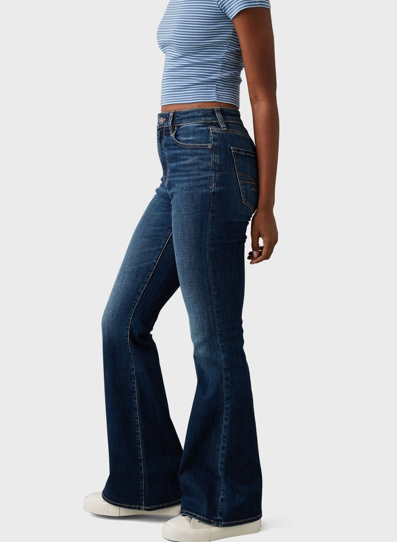 High Waist Flare Jeans