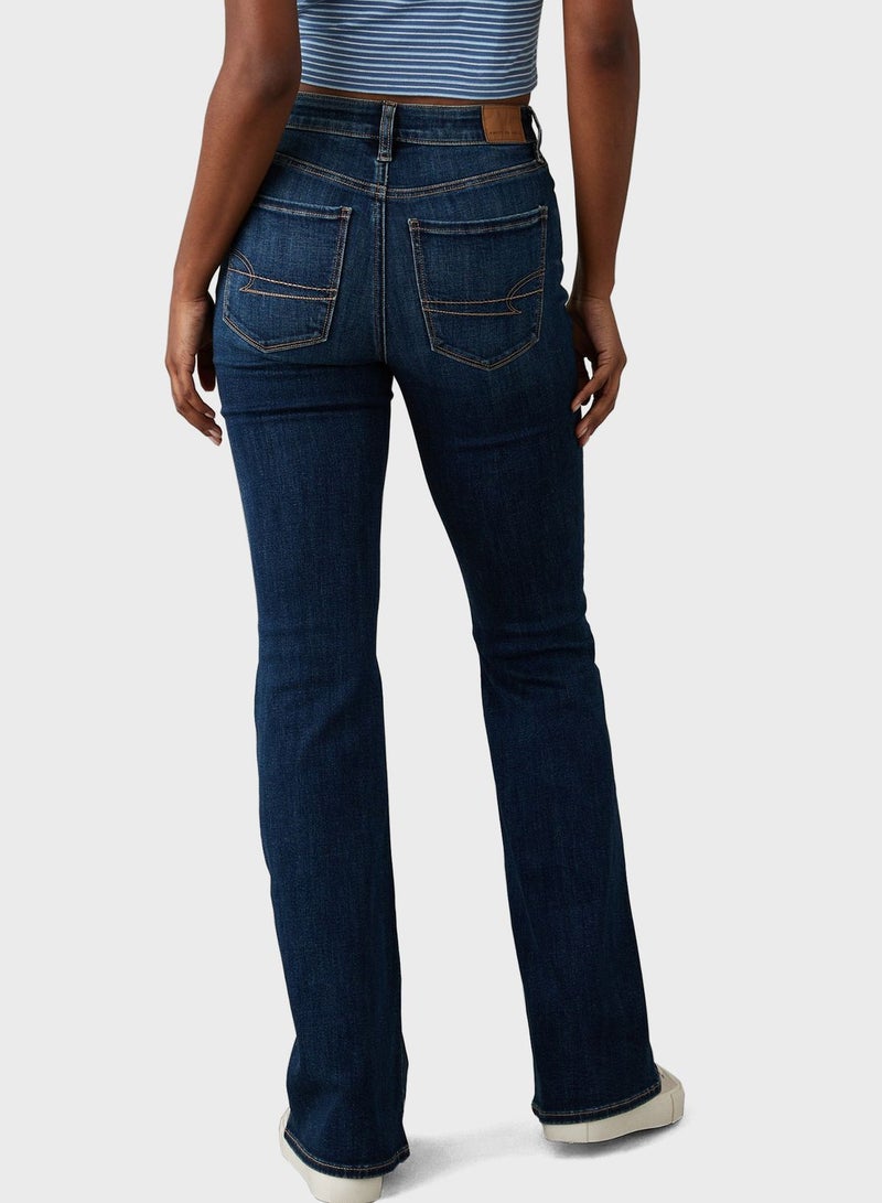 High Waist Flare Jeans