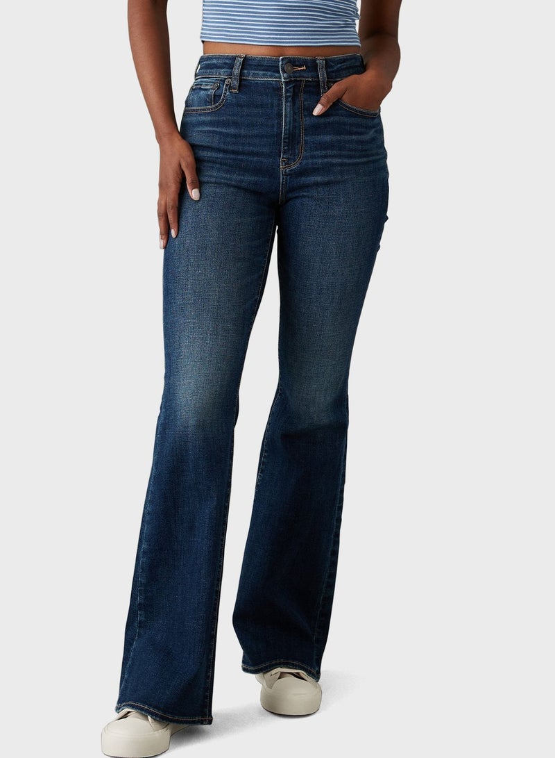 High Waist Flare Jeans