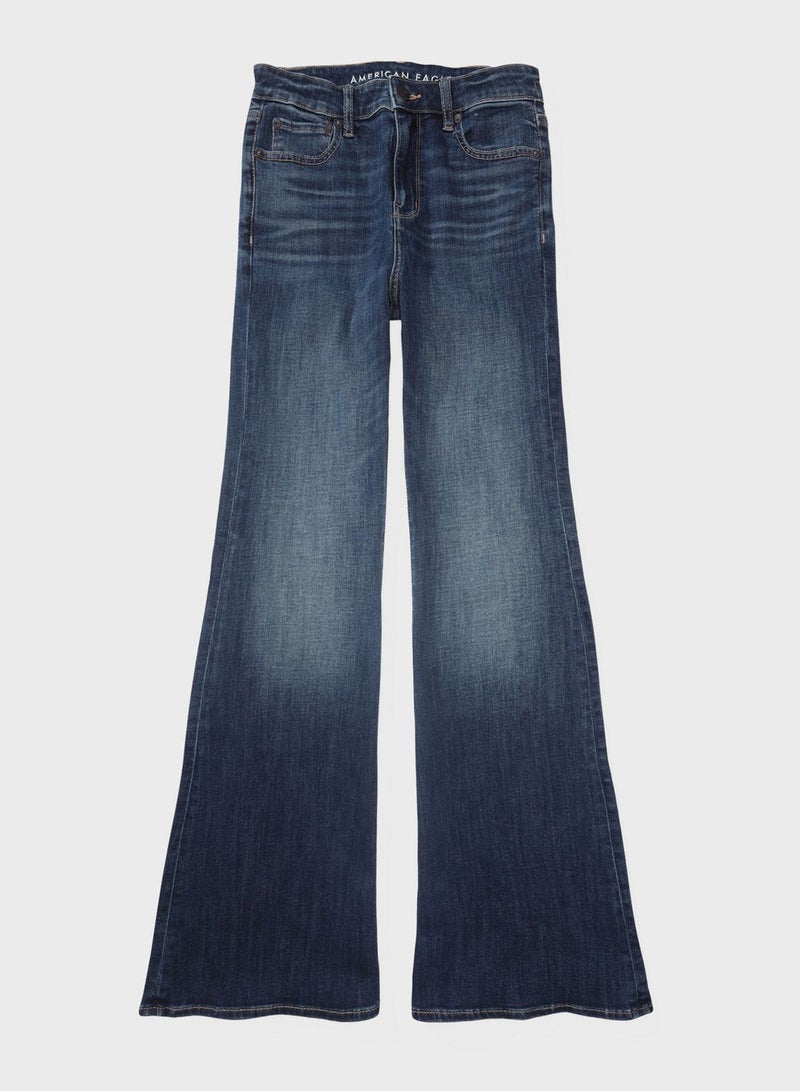 High Waist Flare Jeans