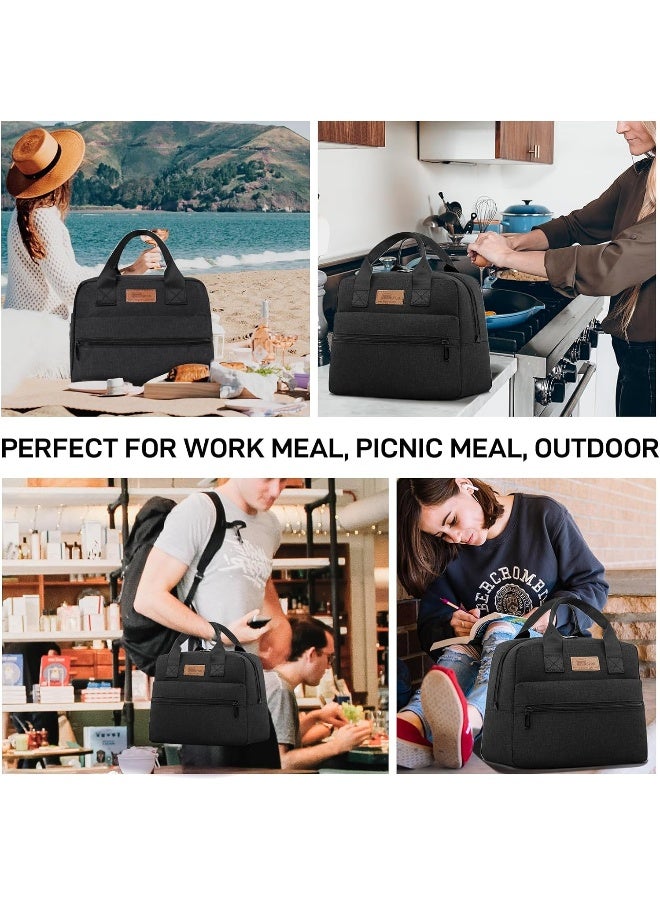 Insulated Lunch Bag Lunch Box Cooler Tote Box Cooler Bag Lunch Container for Women/Men/Work/Picnic